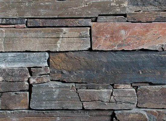 N 3002 Multicolour Slate do betonu — štípaný obklad Wallstone, Litrade Liberec