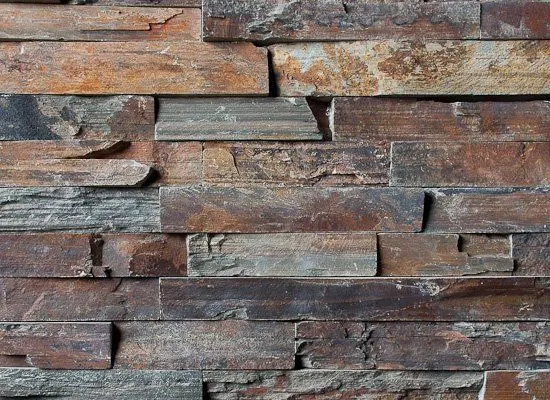 N 3002 Rusty Slate Rustic — štípaný obklad Wallstone, Litrade Liberec