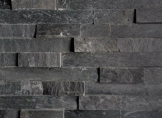 N 3003 Black Slate — štípaný obklad Wallstone, Litrade Liberec